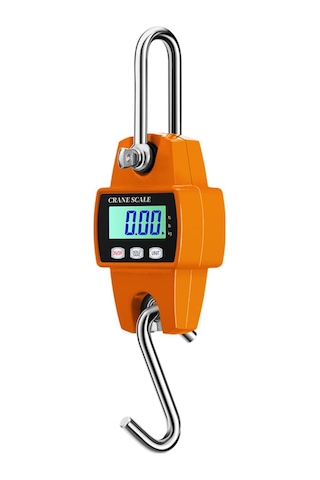 Yifomall Endüstriyel Elektronik Kanca Terazi 500kg - Tahta, Balıkçılık, Av İçin Hassas Ölçüm, 3 Birim Seçeneği, Lcd Işık, Mncs-m Turuncu Pil Yok
