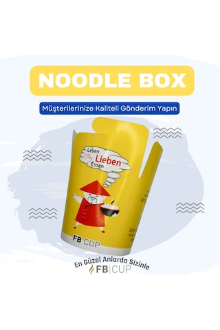 Fb Cup Food Box Sarı 26 Oz 500 Adet