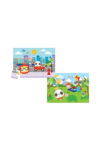 Fp 13407 Fisher Price Baby Puzzle City Fun Picnic 2In1