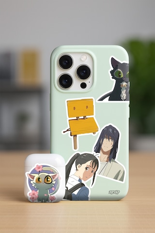 Suzume No Tojimari Anime Telefon Laptop Bullet Journal Yapışkanlı Folyo Sticker Paketi 25 Adet Çok Renkli