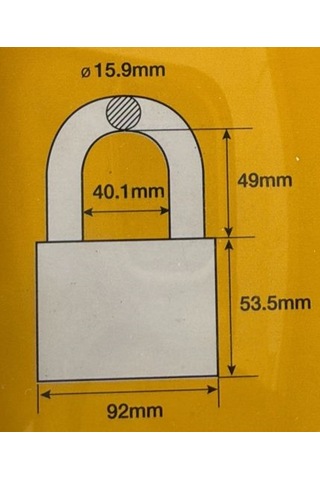 Yale Koruyuculu Asma Kilit 92 Mm-718