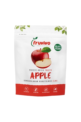 Fruvivo 4'lü Freeze Dry Paket - Elma + Kayısı + Çilek + Muz - Dondurularak Kurutulmuş Meyve Cipsi Şeker İlavesiz %100 Doğal Vegan 95 G