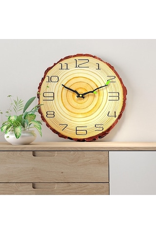 Pazly Suntek Sessiz Sayı Saati Pille Kuvars Inç Geçmeyen Duvar B 12-sayı-b 12 Ll Çok Renkli