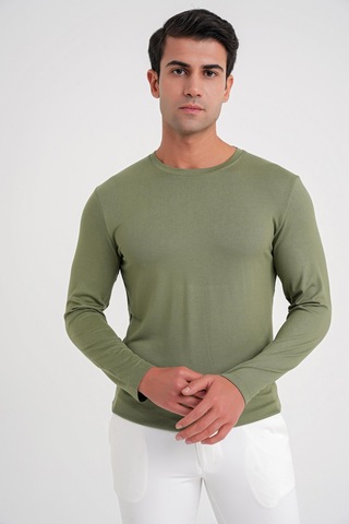 Ts 870 T-shırt Slim A.hakı Casual Haki