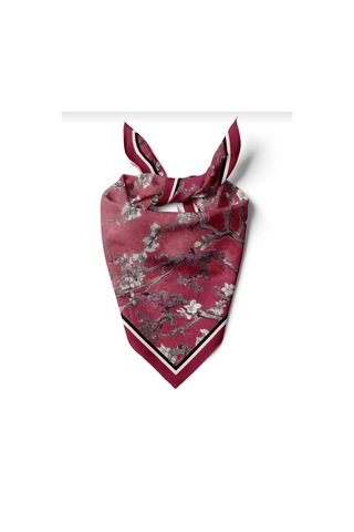 Tua İpek Cherry Blossom Desen Fular 70x70cm Karışık