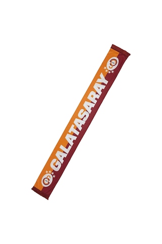 Galatasaray Şal Atkı Kişiye Özel Ahşap Kutulu Kırmızı Sarı