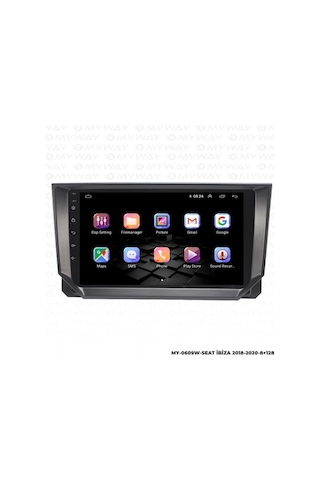Myway Seat Ibiza Android Multimedya Carplay Navigasyon Ekran - 8gb Ram+128 Gb Hdd - Myway