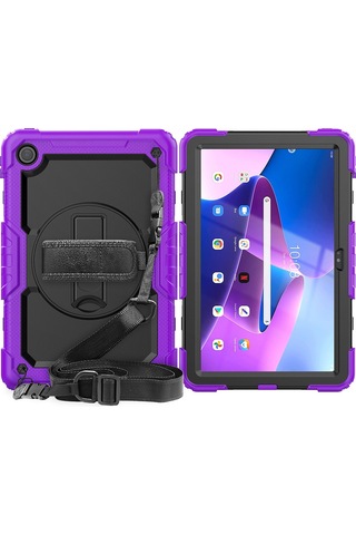 Butu Lenovo Uyumlu Tab M10 Plus 3. Nesil / Xiaoxin Pad 2022 10.6 İnç 125fu / 128fu Sili Koruyucu Kılıf Omuz Tablet Kılıfı 47664559