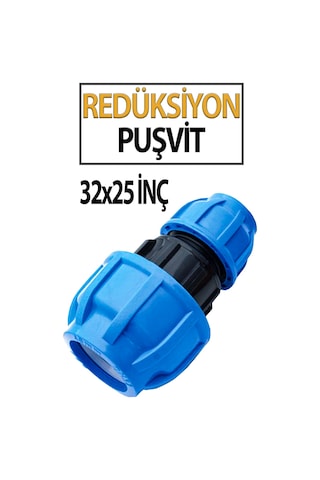 Redüksiyon Puşvit 32x25 Plastik Gövde, Sızdırmaz Ve Dayanıklı Bağlantı