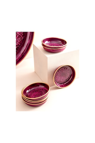 Madame Coco Rosalie 8 Parça Tabak Seti - Bordo 8682116925884 Kırmızı