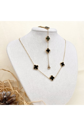 Kyver Çelik Kolye Bileklik Set