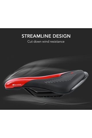 Tongxida West Bıkıng Bisiklet Selesi Yedek Yumuşak Pu Deri İçi Boş Koltuk Minderi, Siyah/yeşil, Mtb Dağ/yol Bisikleti İçin Açık Füme - Füme - Kahverengi