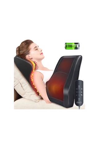 Boriwat Isı İle Boyun Masajı, Shiatsu Masajı 3d Yoğurma Sırt Masajı, Boyun İçin Masaj Yastığı, Omuz Sırt Ağrısı, Kadın Erkek Baba Anne İçin Hediyeler
