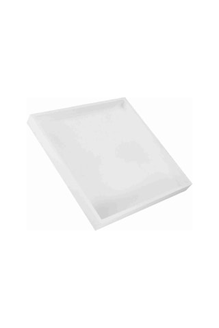 Dofolink Beyaz Ahşap Organizer Tabak - Gıda, Kozmetik, Makyaj Gereçleri İçin Çok Amaçlı Depolama, Modern Ev Dekoru Ve Fotoğraf Dekoru Diğer