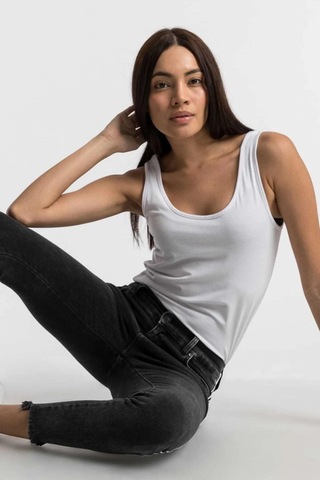 Ltb Lonıa Whıte Strıped Black Route Kadın Skinny Jean Pantolon Siyah
