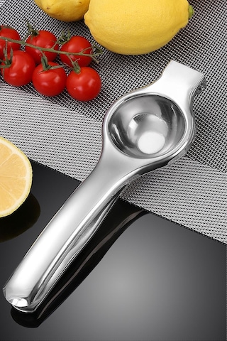 Komple 304 Paslanmaz Çelik Limon Narenciye Sıkacağı Mt126 Gümüş