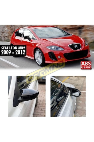 Seat Leon Mk2 Batman Yarasa Ayna Kapağı Piano Black 2009-2012