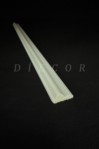 Diecor Dekoratif Boyanabilir 1 Adet 2 Cm Eğimli Polistren Duvar Çıtası Beyaz 20 X 17 Model:xa246