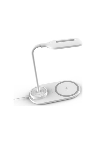 Pazly Usb 2-in-1 Dokunmatik Gece Lambası 10w Hızlı Kablosuz Şarj Cihazı - Mavi/beyaz