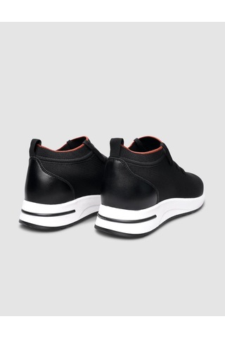 Triko Siyah Bağcıklı Kadın Sneaker-siyah Siyah