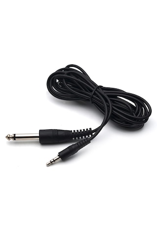 1.4 Metre 6.3mm Mono Çivi Jack To 3.5mm Stereo Aux Gitar Ses Kablosu