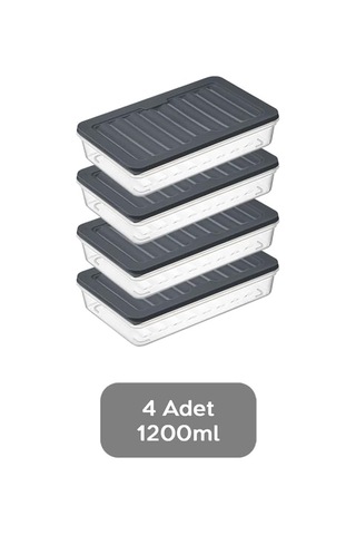 Orret Home 4 Adet Buzdolabı Organizeri, Buzdolabı İçin Çok Amaçlı Saklama Kabı, Fresh Box, Şeffaf Ve Ayarlanabi Diğer