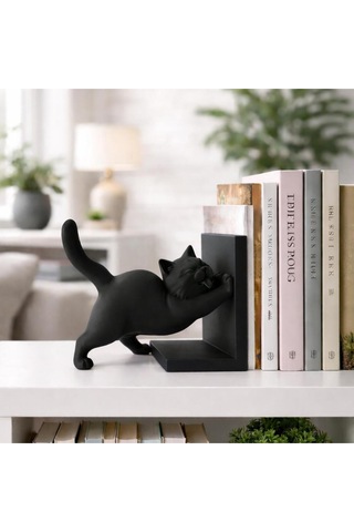 Kedi Tasarımlı Kitap Desteği - 3d Baskı Özel Seri