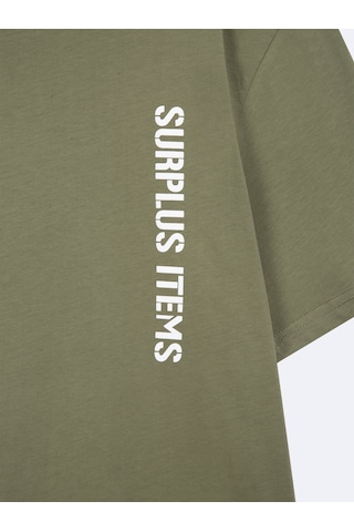 LTB Minimal Yazı Slogan Baskılı Relaxed Yeşil T-shırt