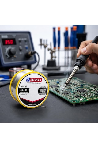 Lehim Teli 50 Gr, 40/60 Alaşım, 1,2 Mm Lehim Havyası Teli, Elektronik Kart Ve Tamir İşleri İçin