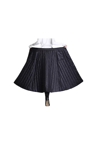 Yeni Stil Pamuklu Kışlık Soğuk Geçirmez Midi Boy Yüksek Bel Kadın Etek 001