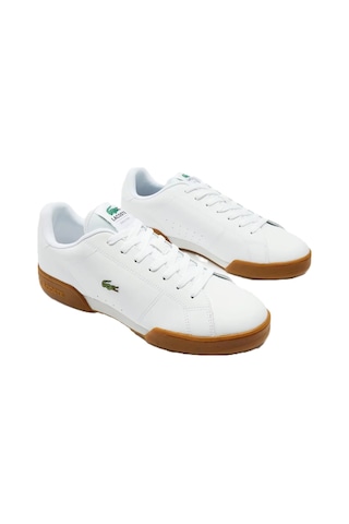 Lacoste Carnaby Cup 125 3 Sma Leather Mens Sneaker Hakiki Deri Erkek Günlük Spor Ayakkabı Beyaz Beyaz