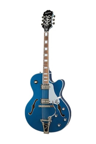Epiphone Emperor Swingster Hollowbody Elektro Gitar Delta Blue Metallic