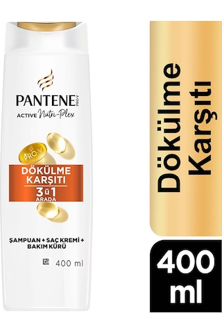 Dökülme Karsıtı 3'ü 1 400ml 2 Adet + Creme Care Vücut Şampuanı 250 Ml 2 Adet + Banyo Lifi