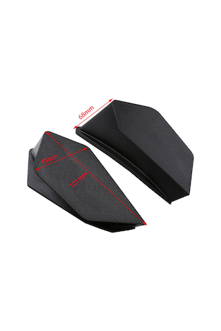 Geeroyoo Honda Suzuki Yamaha Kawasaki Bmw İçin Mavi Abs Malzeme Dinamik Kanatlar - 2'li Paket