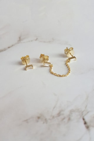 MorMajor Silver Ithal 3Lü Baget Kombin Gümüş Küpe-6139