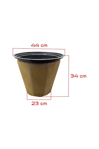 Sanayi İle Uyumlu Tipi Süpürge İçin Boşaltılabilir Kafesli Bez Torba 44 Cm