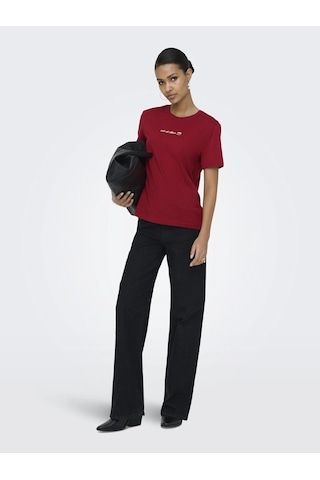 Only 15368653 0 Yaka Kadin Body - Bordo Beyaz Bordo Beyaz