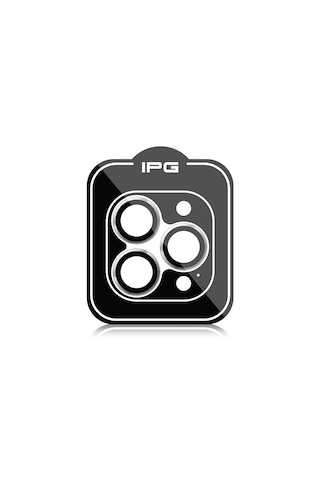Apple Uyumlu iPhone 14 Pro / Pro Max İçin Ipg Kamera Lens Koruyucu - Uzay Gri