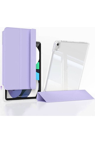 iPad Uyumlu  Air 11 2024 Kılıf Magnetik Ayrılabilen Airbagli Tygo Sliding Tablet Kılıfı - Gold Arka Kapak