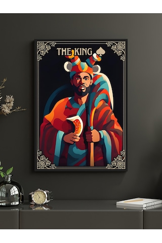 The King Canvas Tablo Ev Ofis Mutfak Dekorasyonu Kanvas Duvar Tablo