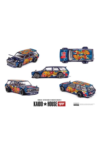 Kaido House Mini Gt Datsun Kaido 510 Wagon Koi Wagon V1- Blue 1/64 248 2026
