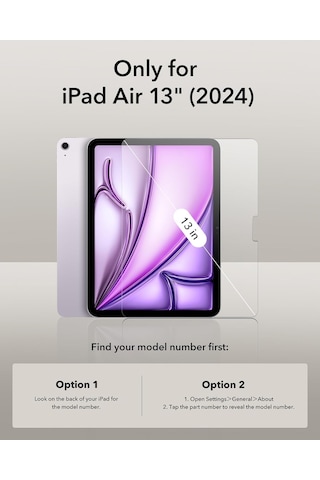 Apple Uyumlu iPad Air 13 İnç 2024 M2 İle Paperlike Kağıt Hissi Yazım Çizim Ekran Koruyucu Film