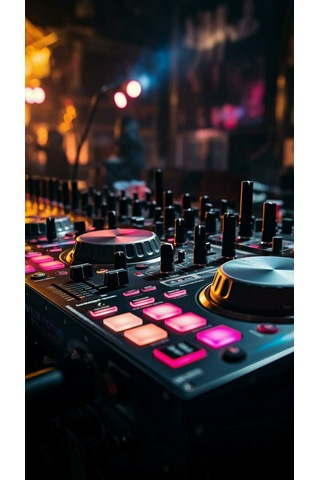 Dj Turntable V2 Ev Duvar Salon Güzellik Salonu Ofis Dükkan Dekarasyon Kanvas Tablo