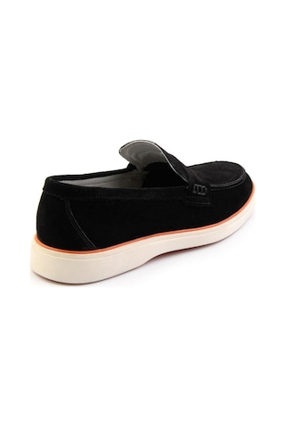 Bambi Siyah Hakiki Deri Erkek Loafer Ayakkabı E01054184802 Siyah