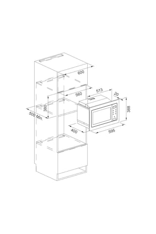 Franke Smart FSM 25 MW XS 25 LT Mikrodalga Fırın