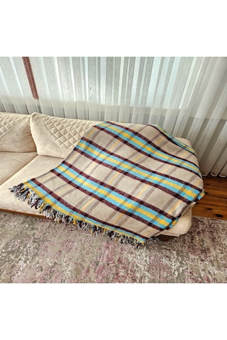 Çift Kişilik Pamuklu Battaniye 180x200 Cm 5039