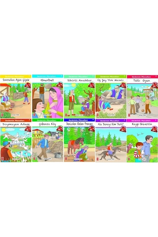 4.sınıf Okumayı Sevdiren Renkli Resimli Hikayeler 6 - 10 Kitap