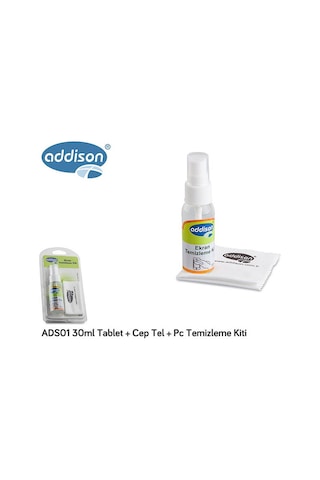 Addison ADS01 30 ML Tablet + Cep Tel + Pc Temizleme Kiti