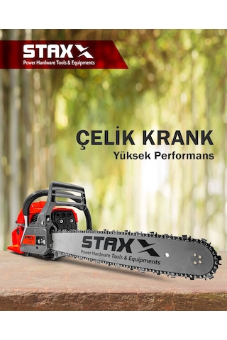 STAXX POWER TurboX960 Benzinli Ağaç Kesme Motorlu Testere 4 HP