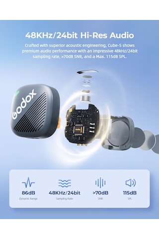 Godox Cube-sl Kit2 Çiftli Mikrofon Lıghtnıng